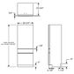 Monogram 30" Integrated Glass Door Refrigerator for Single or Dual Installation, , large