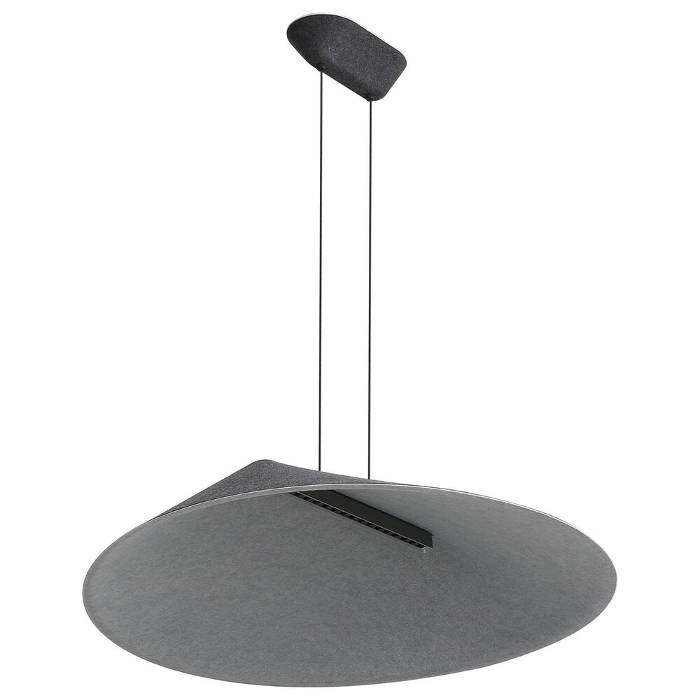 Golden Lighting Faroe 30" 1-Light LED Pendant in Flecked Black and Grey, , large