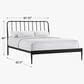Hawthorne Furniture Farmhouse Queen Metal Panel Bed in Matte, , large