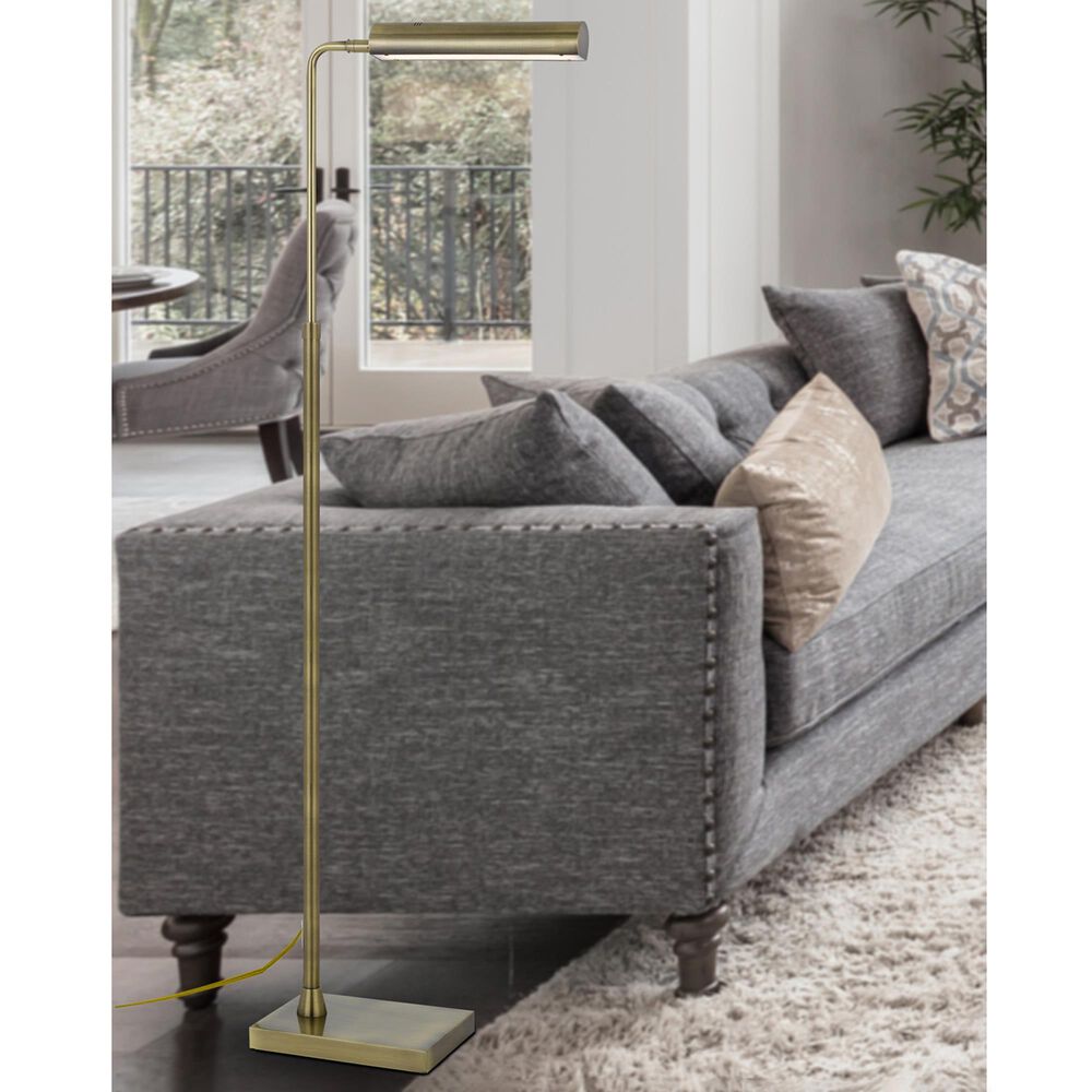 Cal Lighting Delray Floor Lamp in Antique Brass, , large