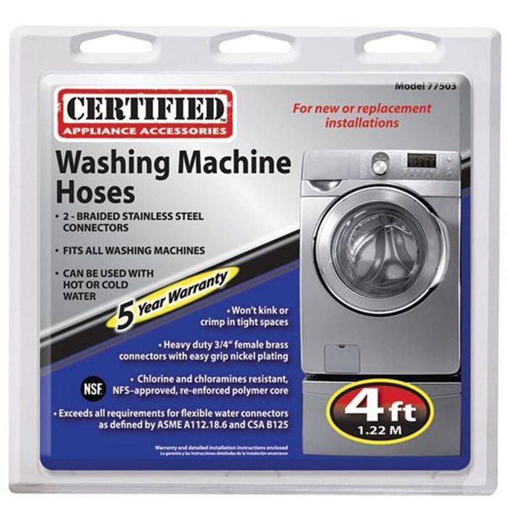 Petra Industries Inc 4&#39; Washing Machine Hoses, , large