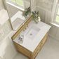 James Martin Vanities Lorelai 36" Single Vanity in Light Natural Oak with 3 cm Lime Delight Quartz Top, , large