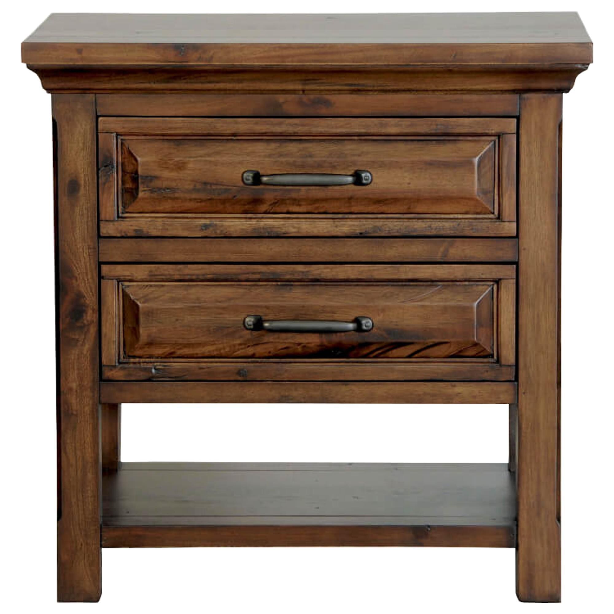 Cedar and Sage Hill Crest 4-Piece Queen Bedroom Set in Dark Chestnut