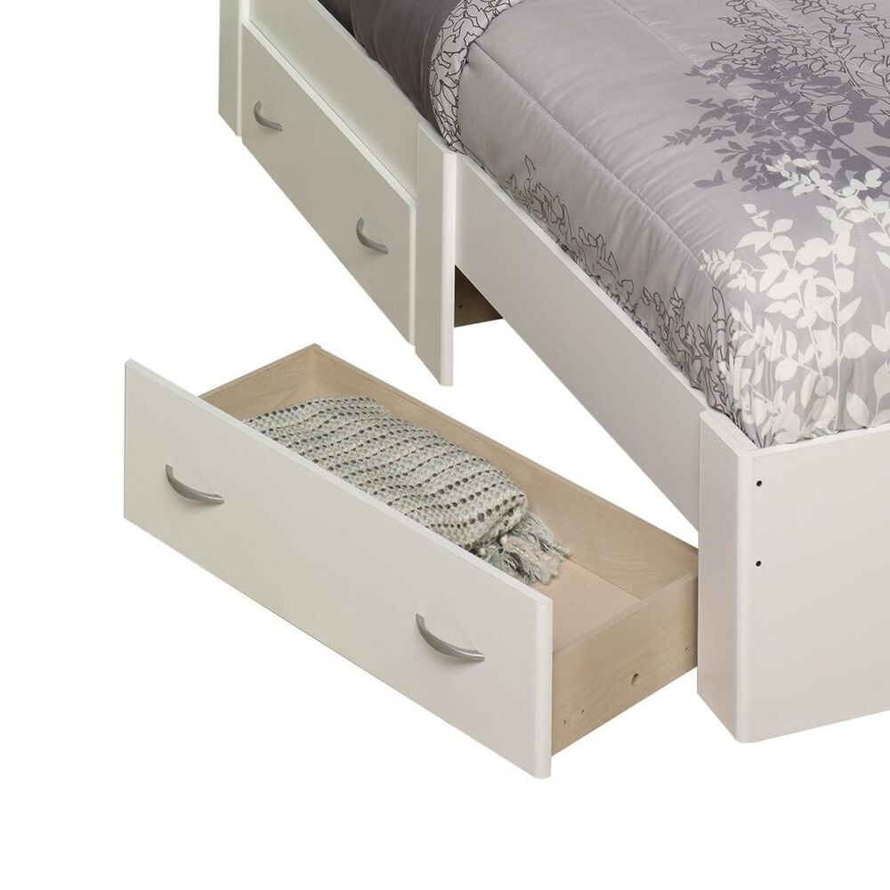 Sauder Beginnings Twin Platform Bed in White, , large