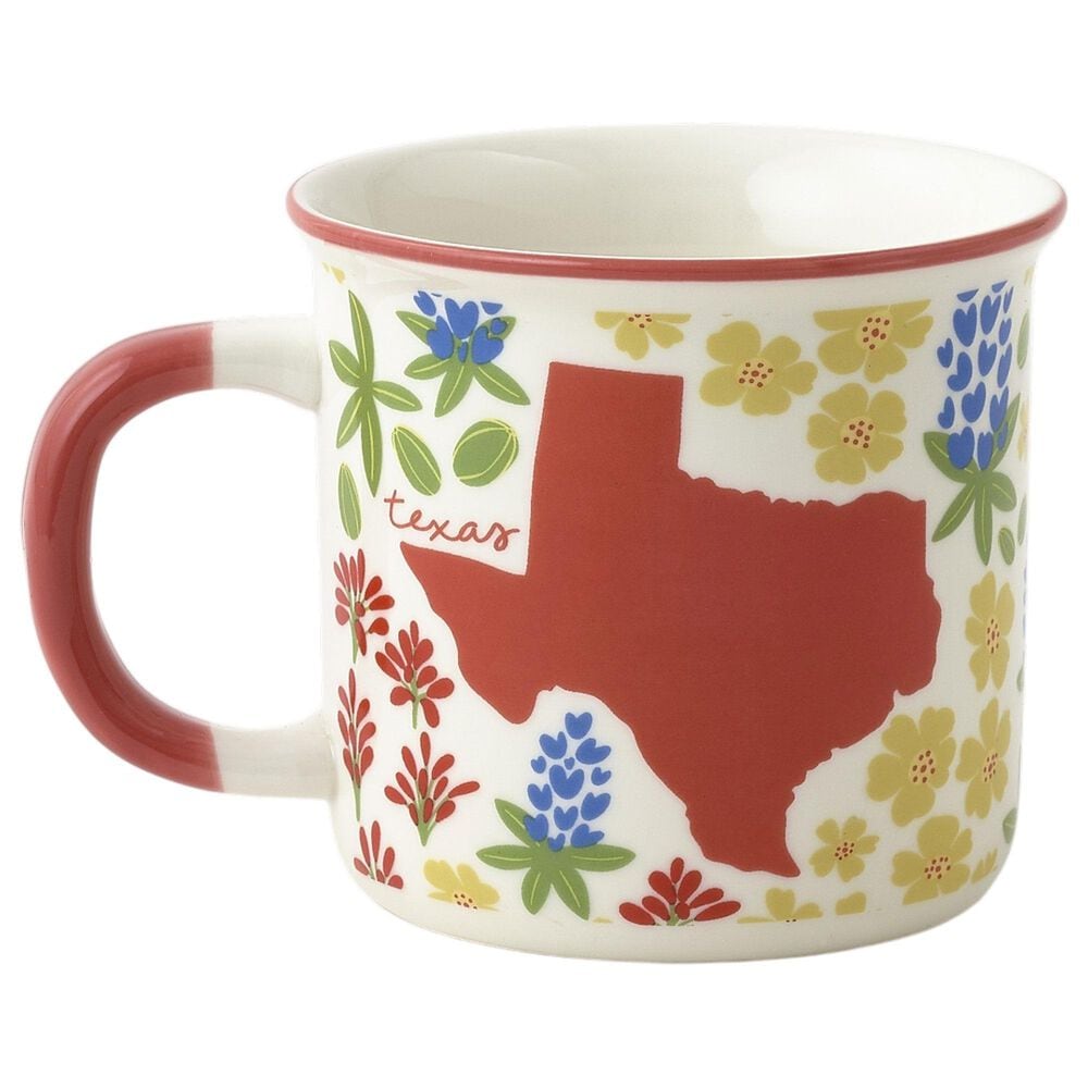 One Hundred 80 Degrees Porcelain Coffee Texas Mug in Red, , large