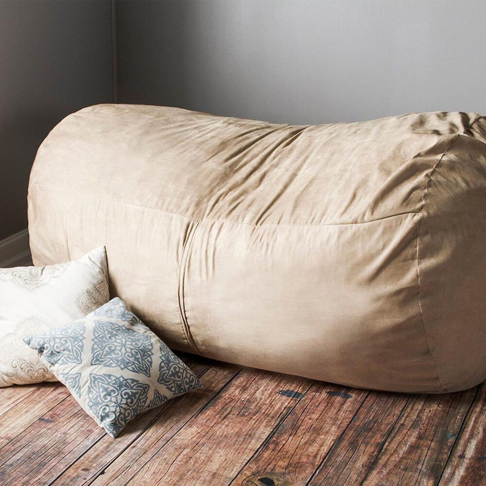 Jaxx 7&#39; Giant Bean Bag Sofa in Camel, , large