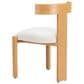 Zuo Modern Tiana Side Chair with Natural Frame in Beige, , large