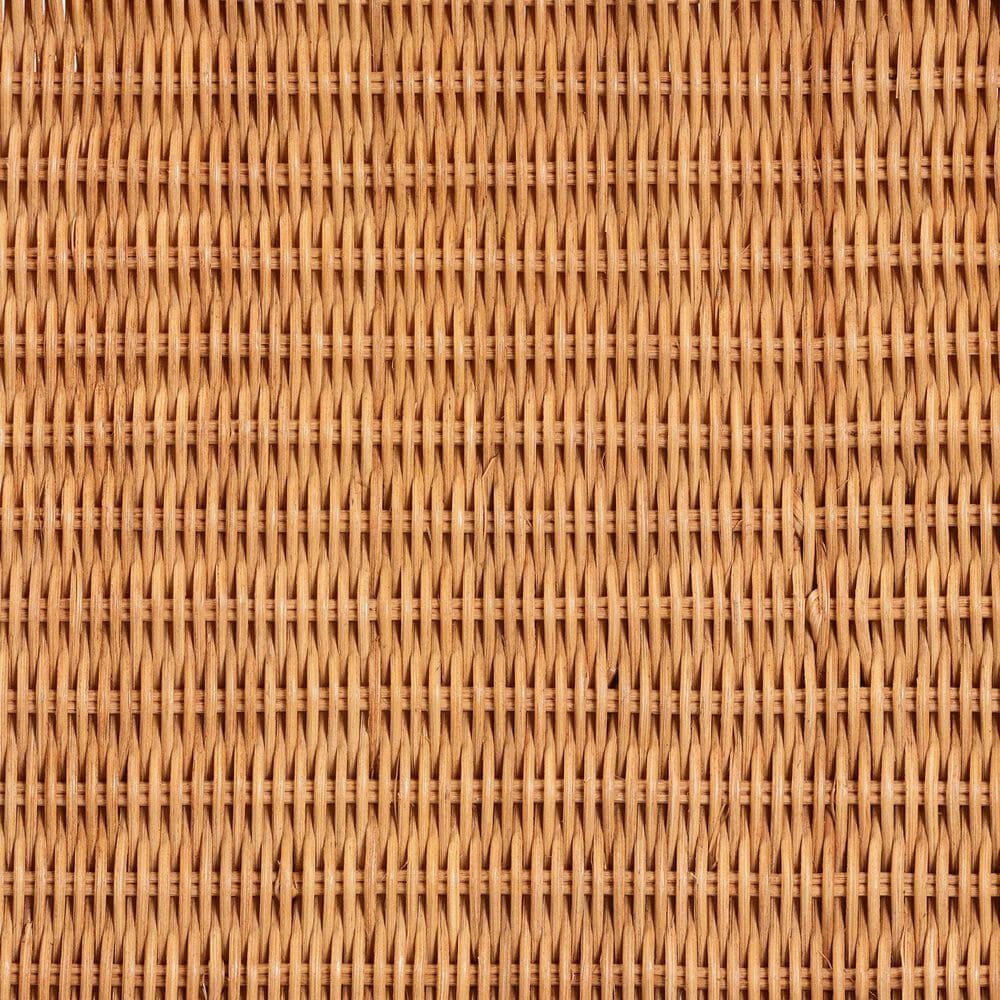 Baxton Studio Ayleen Large Basket with Scalloped Lid in Light Honey, , large