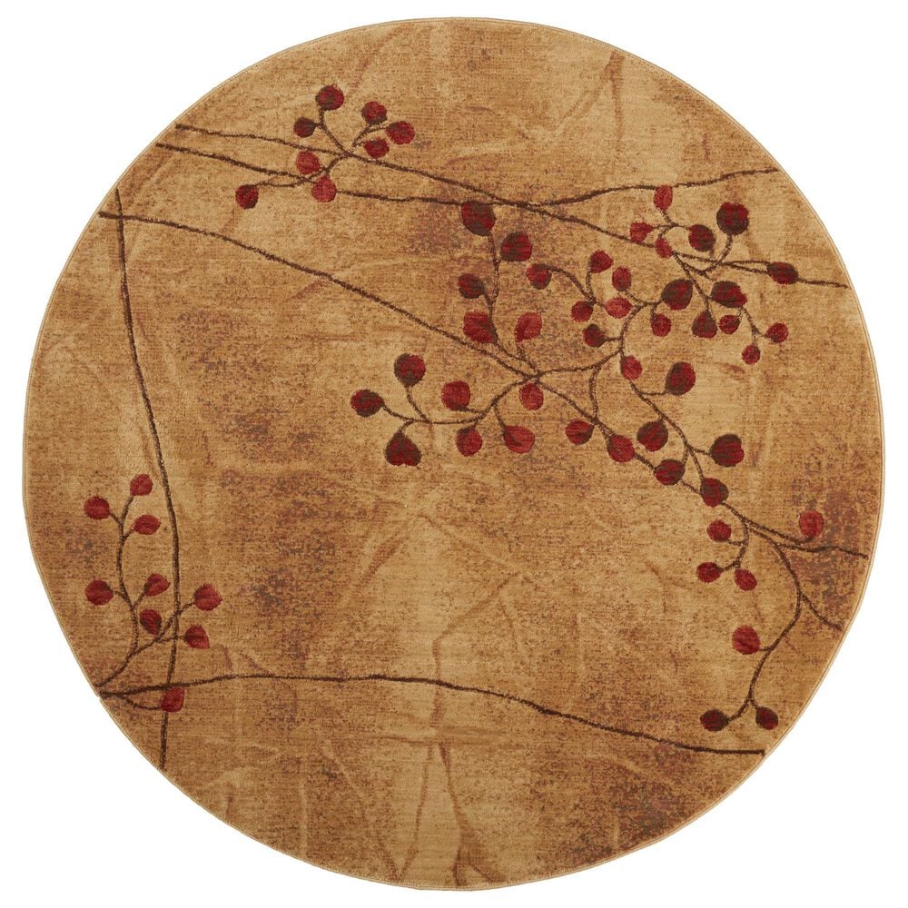 Nourison Somerset ST74-02073 5&#39;6&quot; Latte Area Rug, , large
