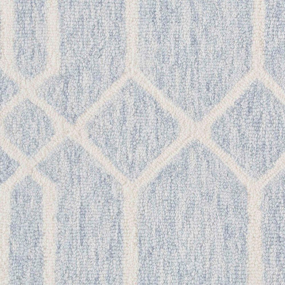 Feizy Belfort Geometric 5&#39; x 8&#39; Blue and Gray Area Rug, , large