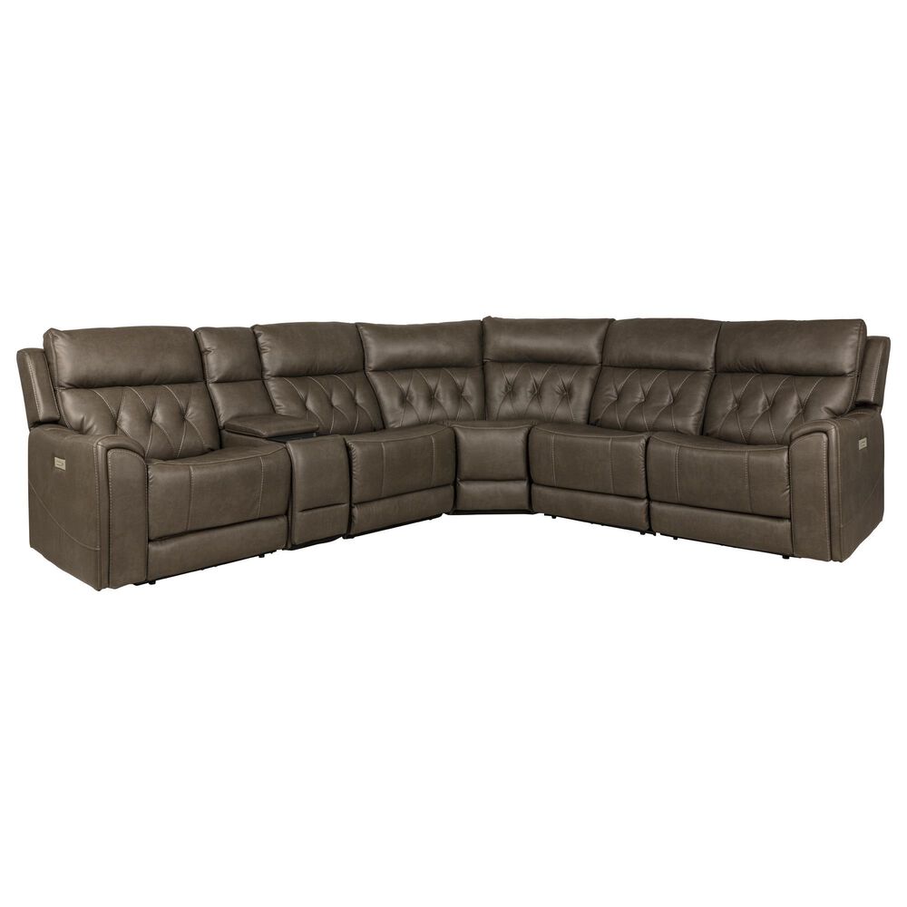 MotoMotion 6-Piece Power Reclining Sectional in Capriccio Smoke, , large