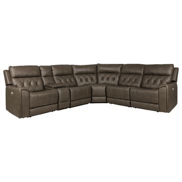 MotoMotion 6-Piece Power Reclining Sectional in Capriccio Smoke, , large
