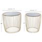 Maple and Jade Accent Table in Gold and Dark Gray (Set of 2), , large