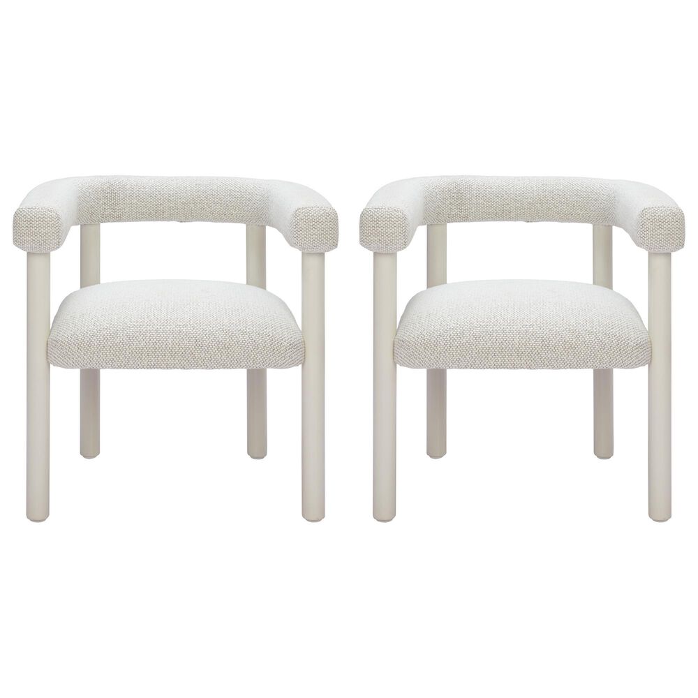 Zuo Modern Sunbath Dining Chair in Gray and White &#40;Set of 2&#41;, , large