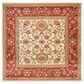 Safavieh Lyndhurst LNH212 8" Square Ivory and Rust Area Rug, , large