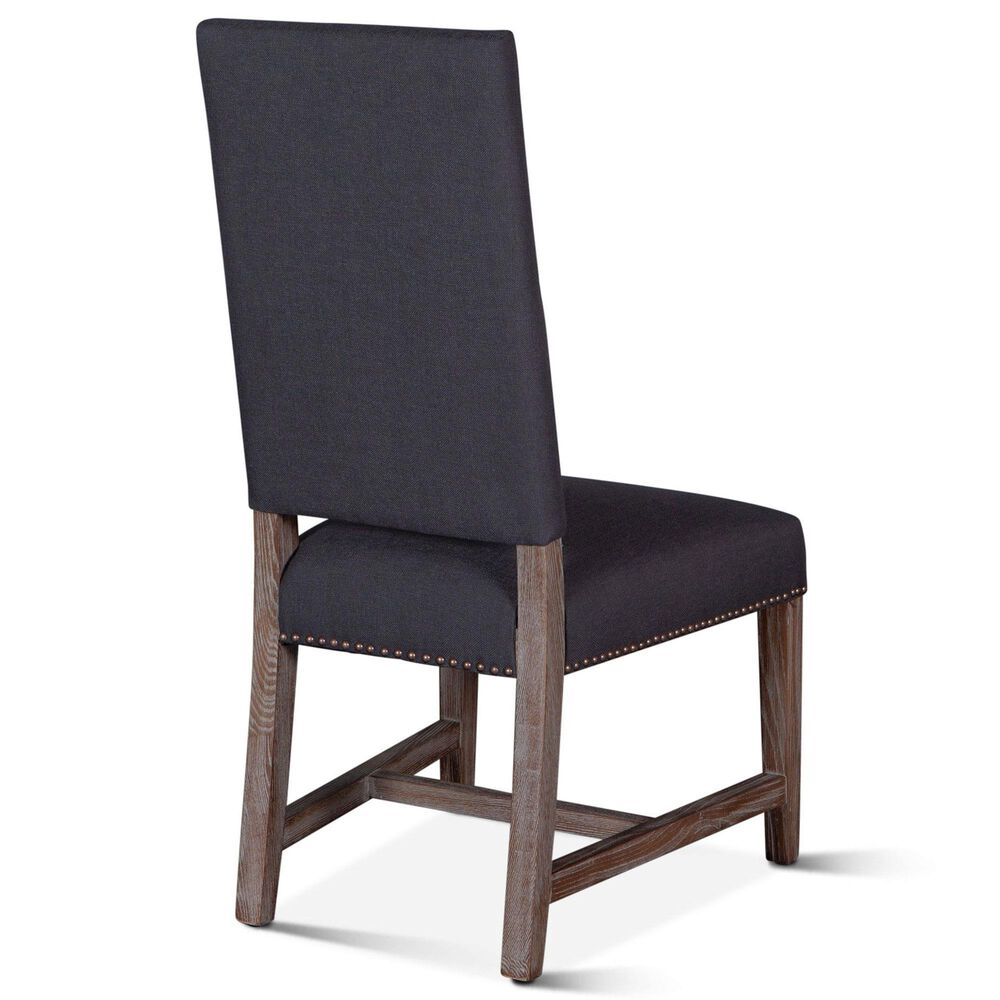 Home Trends &amp; Design Darcy Side Chair with Dark Gray Cushion in Gray Wash, , large