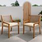 Hearth and Haven Outdoor Dining Chair in Cream (Set of 2), , large