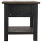 Ashley Tyler Creek Rectangular End Table in Grayish Brown/Black, , large