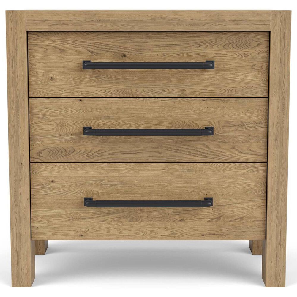 Shannon Hills Davie 4-Piece King Upholstered Bedroom Set in Pale Oak, , large
