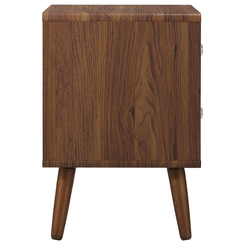 Modway Transmit 2 Drawer Nightstand in Walnut White, , large
