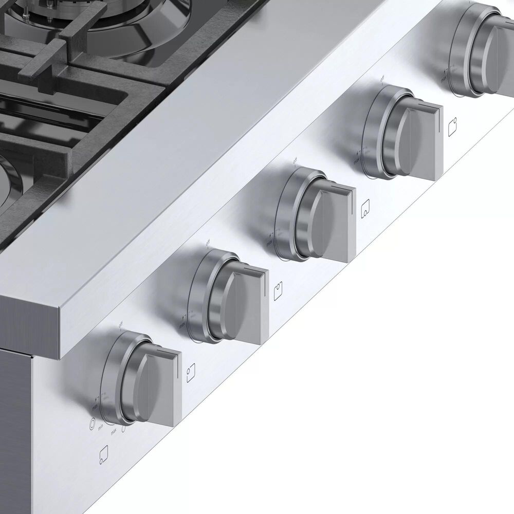 Bosch 36" Gas Cooktop with 6 Burners in Stainless Steel Shop NFM