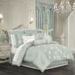 J. Queen New York Spring Garden 4-Piece California King Comforter Set in Spa, , large
