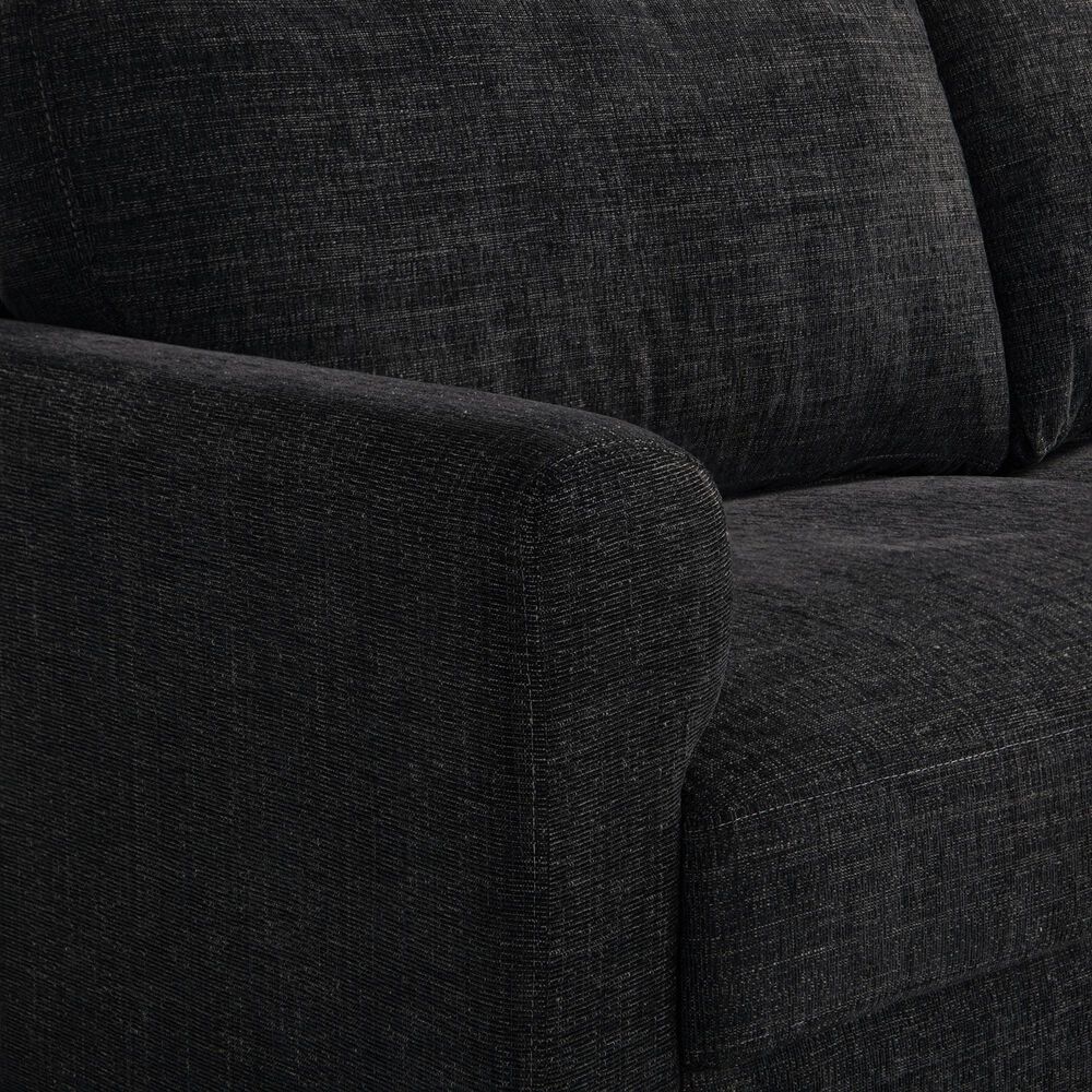 Lifestyle Solutions Mercer Stationary Sofa in Black, , large