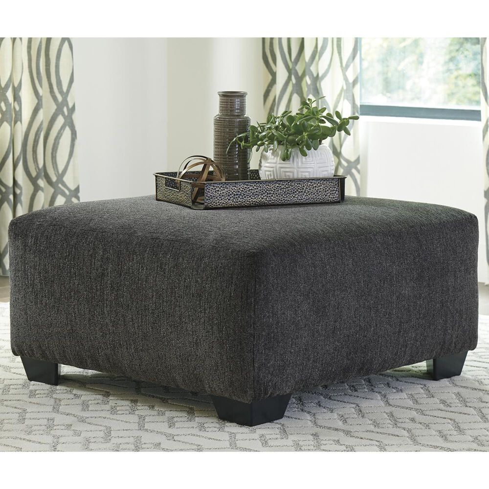 Ashley Ballinasloe Oversized Accent Ottoman in Smoke, , large