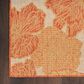 Nourison Garden Oasis Floral Coral 3" x 5" Indoor/Outdoor Area Rug, , large
