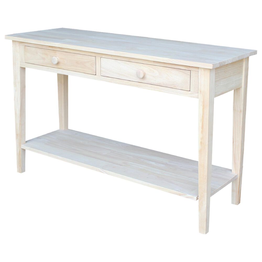 International Concepts Spencer Console Table with Drawers in Unfinished, , large