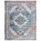 Safavieh Aria ARA201M 8" x 10" Ivory and Blue Area Rug, , large