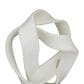 Maple and Jade 17" Decorative Sculpture in Matte White and Black, , large