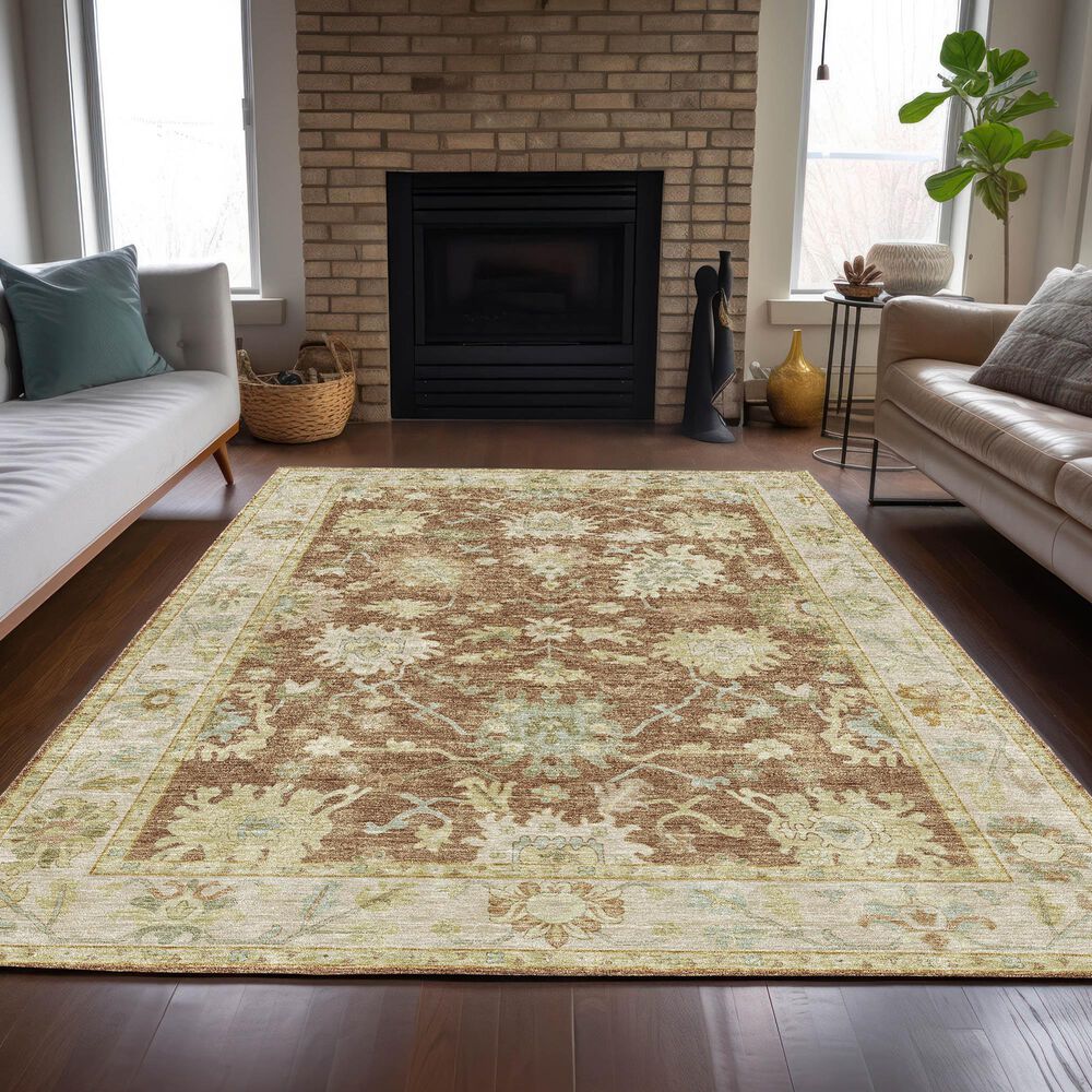 Dalyn Rug Company Hatay HY2 3&#39; x 5&#39; Paprika Area Rug, , large