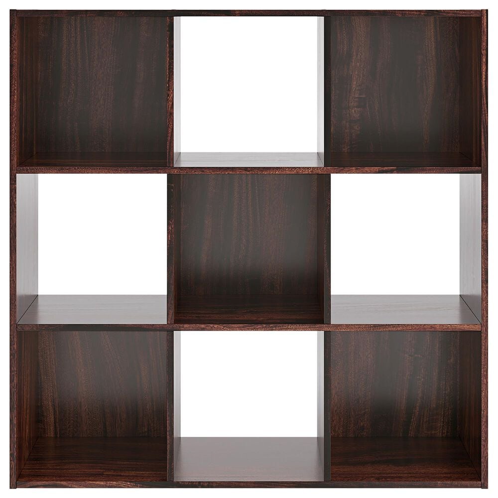 Ashley Glosmount 9-Cube Organizer in Cherry and Light Brown, , large