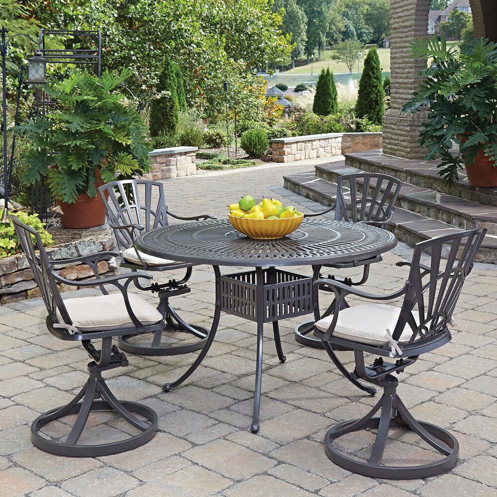 Homestyles Grenada 5-Piece 48 in Dining Set in Taupe, , large