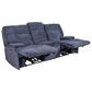 Oxford Furniture Reclining Sofa in Lucie Midnight with Power Headrest, , large