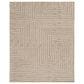 Feizy Fenner 12" x 15" Beige and Ivory Area Rug, , large
