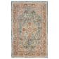 Safavieh Aria 4" x 6" Blue and Orange Area Rug, , large