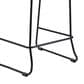 Armen Living Shasta Patio Bar Stool with Rope Seat in Black (Set of 2), , large