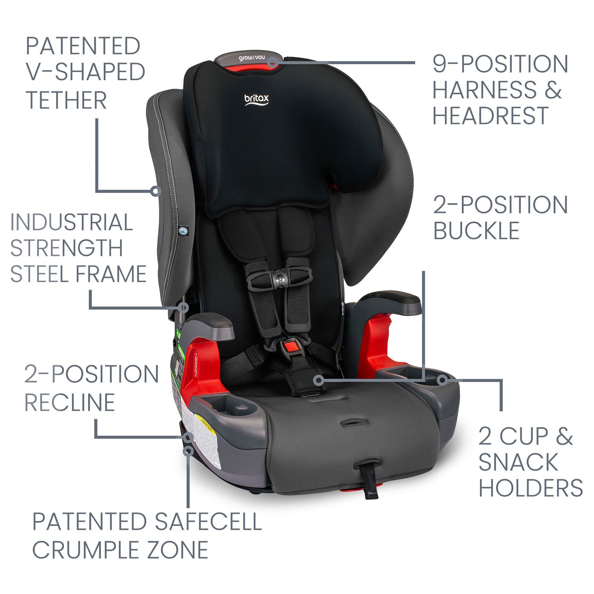 High back booster with harness sale