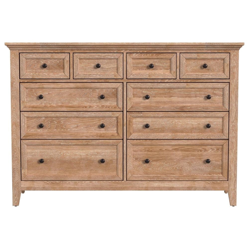 Hawthorne Furniture San Mateo 4-Piece Queen Panel Bedroom Set in Wheat, , large