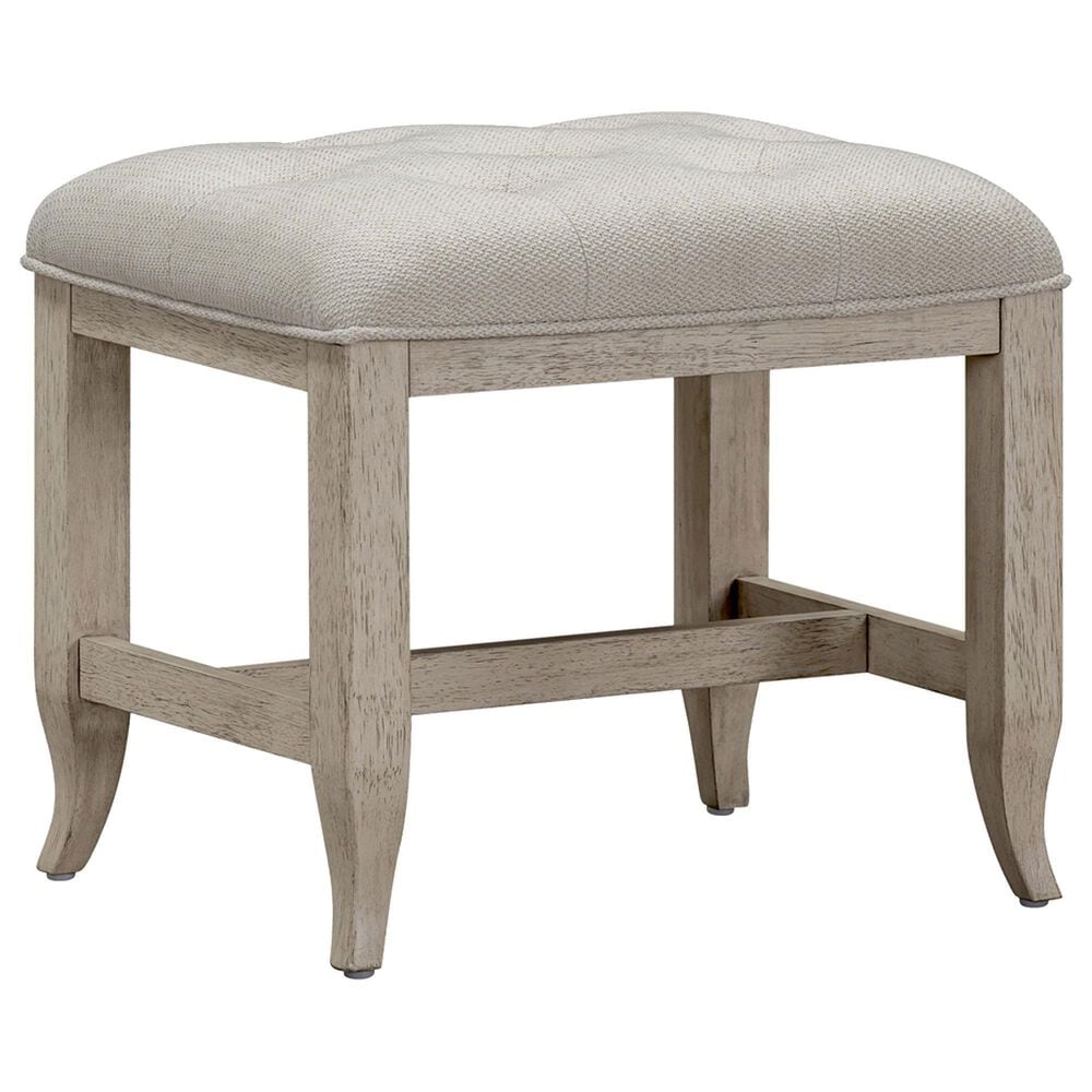 Riva Ridge Provence Vanity Button-Tufted Bench in Bisque Linen, , large