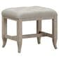 Riva Ridge Provence Vanity Button-Tufted Bench in Bisque Linen, , large