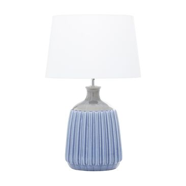 Maple and Jade Table Lamp in Shiny Blue and Gray, , large