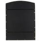 Maple and Jade 40" x 30" Metal Arched Window Pane Wall Mirror in Black, , large