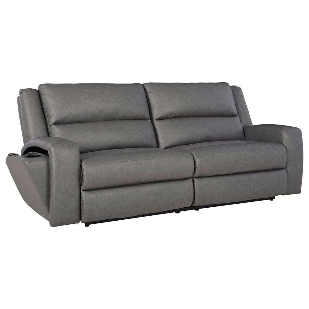 Ashley Brixworth 2-Seat Reclining Sofa in Slate, , large