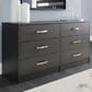 Ashley Finch 6-Drawer Dresser in Black, , large