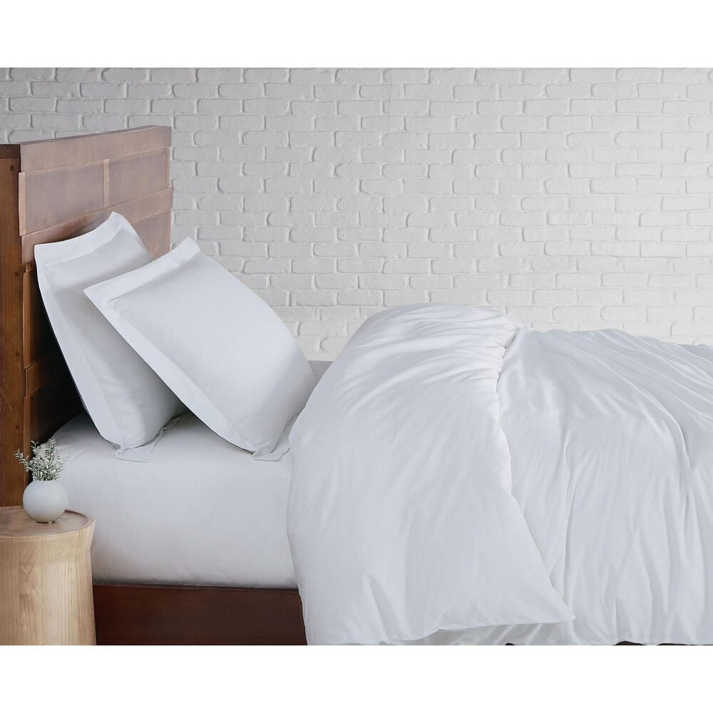 Pem America Brooklyn Loom Classic 3-Piece Full/Queen Duvet Set in White, , large