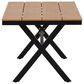 Hearth and Haven 5-Piece Outdoor Dining Set with Dark Yellow Rattan Chairs and Plastic Wood Table in Beige, , large