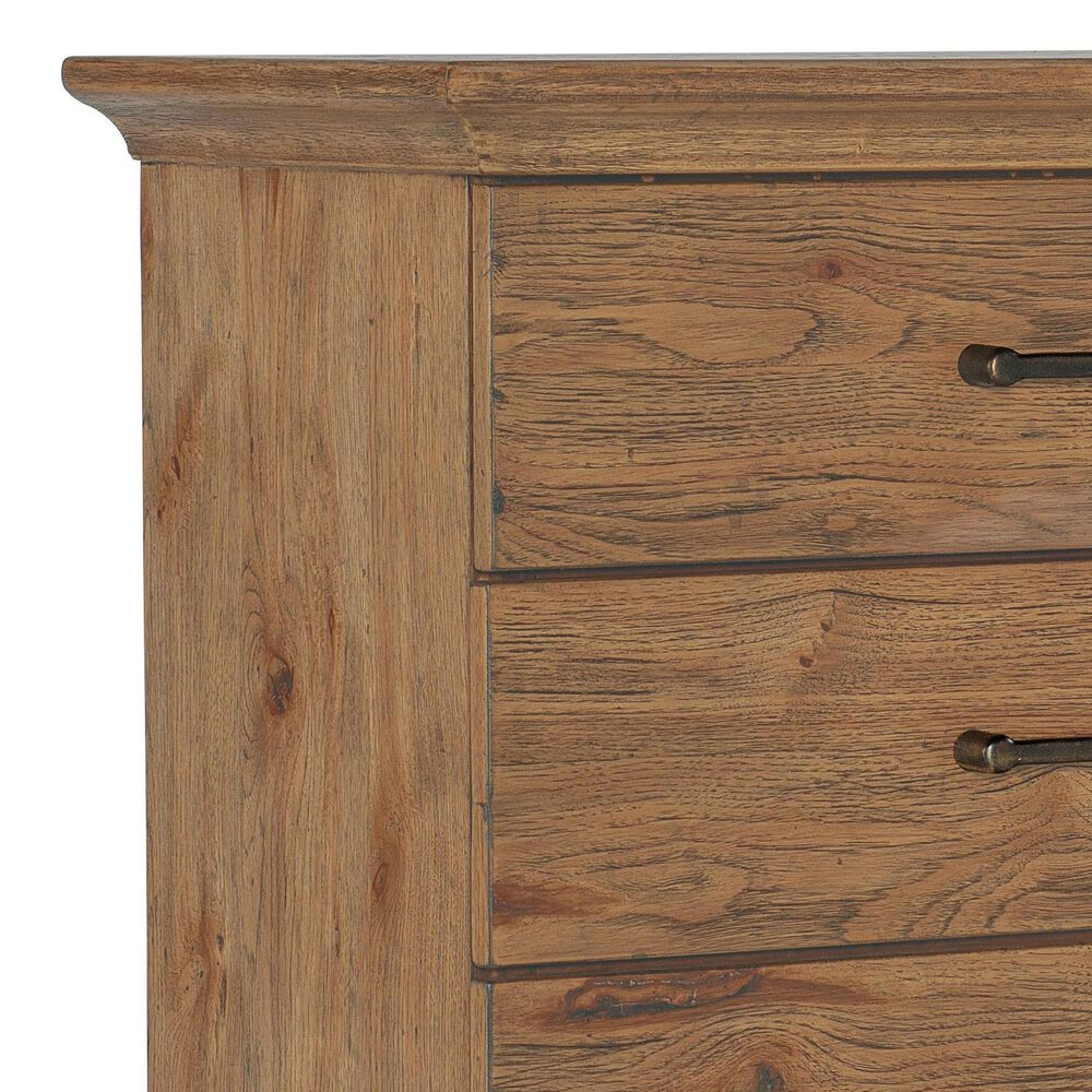 Hooker Furniture Big Sky 34&quot; 3-Drawer Nightstand in Vintage Natural, , large